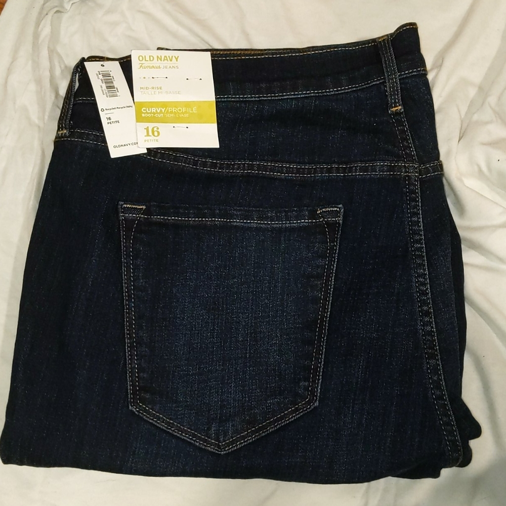 Old Navy Curvy Bootcut Dark Wash Jeans